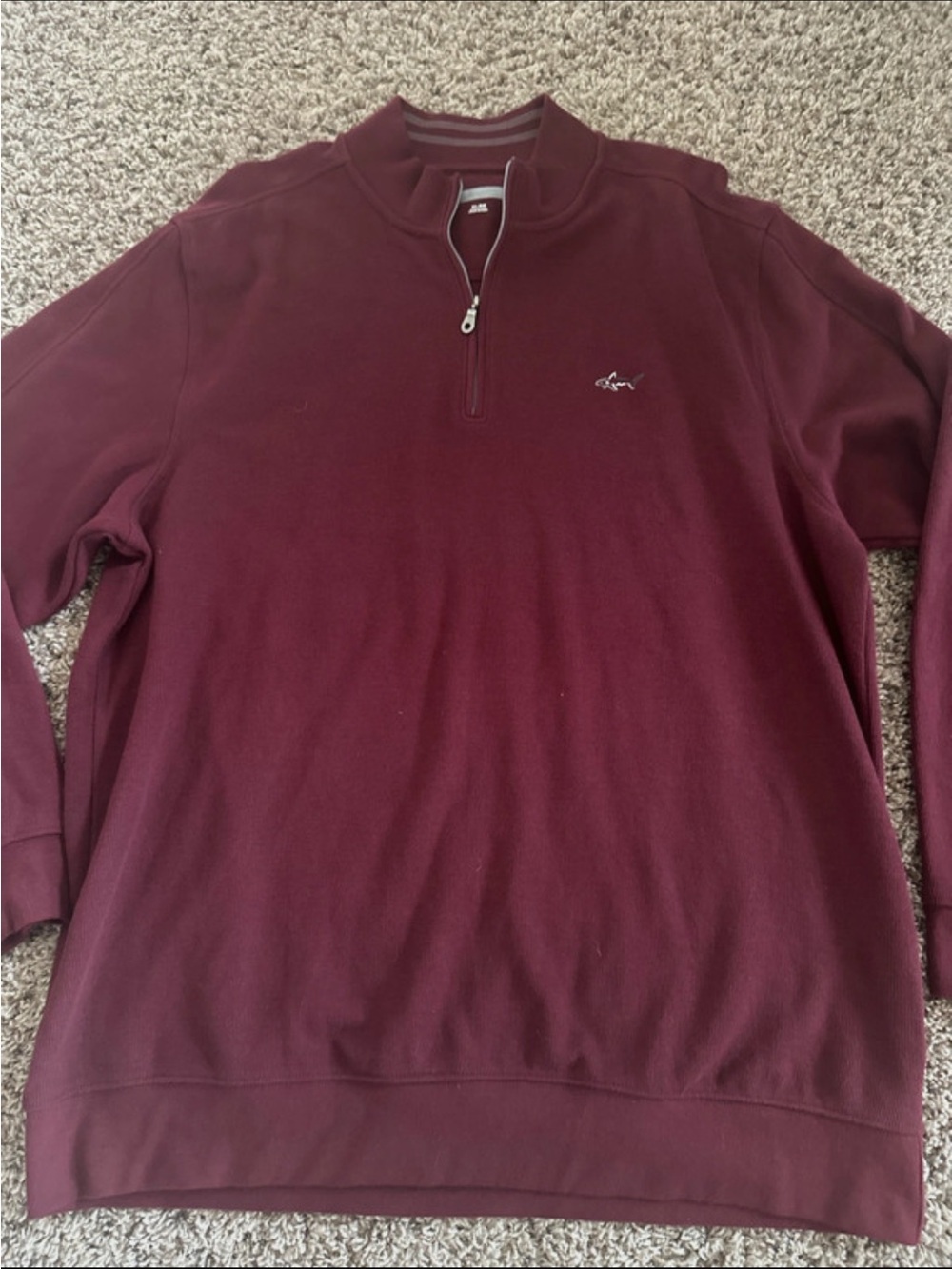 Greg Norman Collection Men's Burgundy Quarter-Zip Pullover